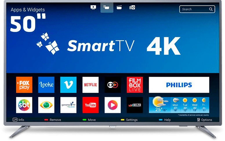 Smart TV 50 polegadas UHD 4K Philips 50PUG6513