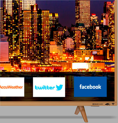 Processador gráfico com maior velocidade nos processamentos mais complexos Smart TV Philco PTV55F61SNC motor gráfico