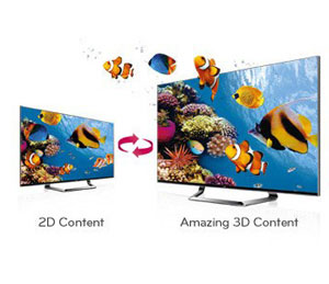 Televisor 3D Conversor 2D 3D
