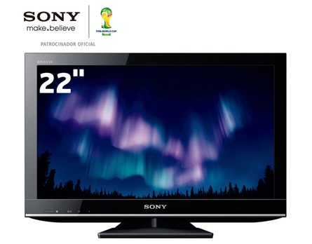 TV 22’ LED Sony Bravia S�rie EX KDL 22EX355