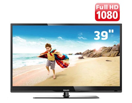TV 39” LED Philips Série 4700 39PFL4707G 78 Full HD
