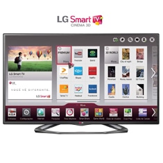 Smart TV 42” Cinema 3D LG 42LA6200 de frente