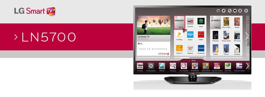 Smart TV LED LG de 42 polegadas Full HD LN5700