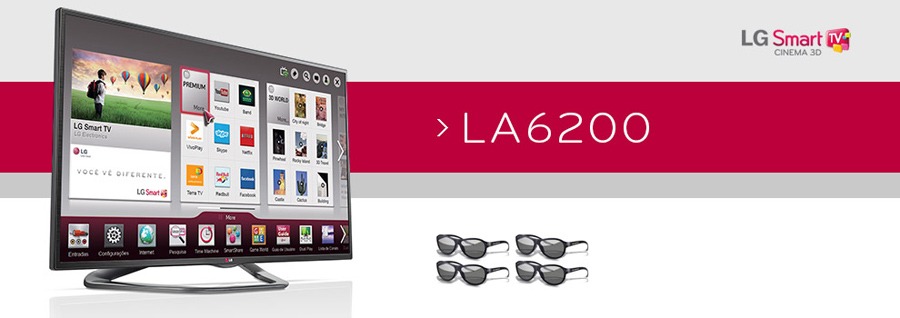 Smart TV Cinema 3D  com tela LED 60 polegadas Full HD 