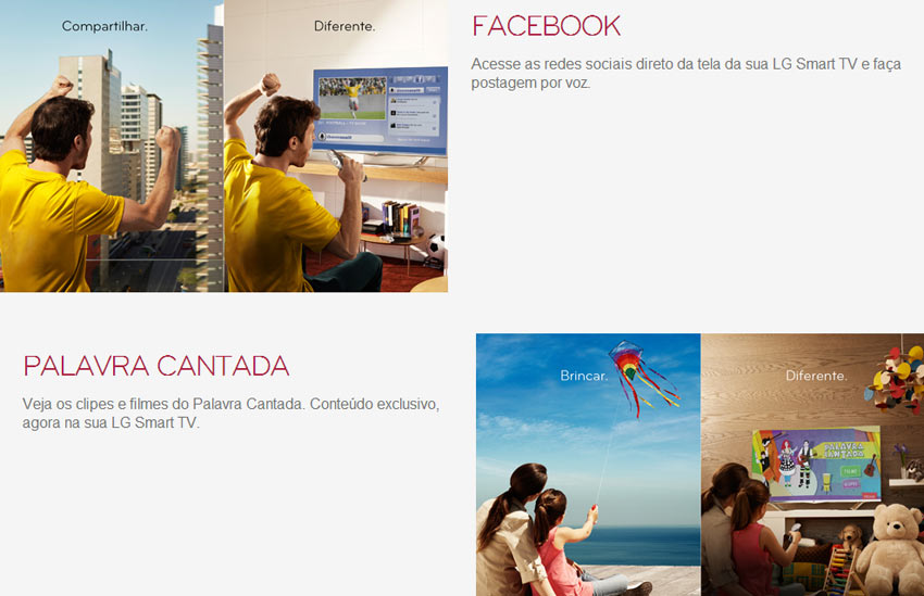 Redes sociais na tela da sua casa com a Smart TV Full HD 39LN5700 da LG