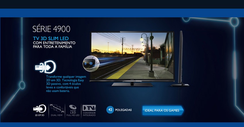 TV 3D LED 42” Full HD | Ponto