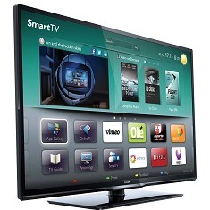 Smart TV LED Full HD Philips 39PFL3508G 78 de lado