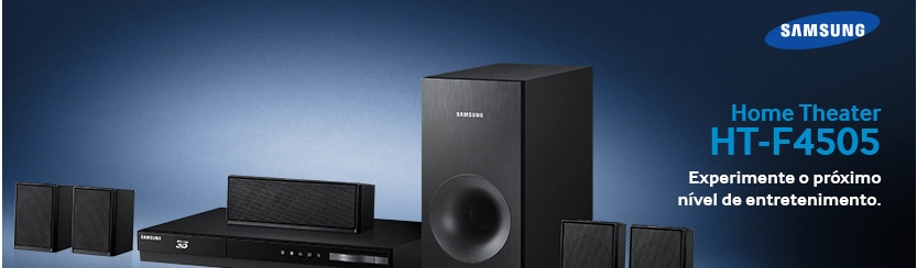 Home Theater Samsung HT-F4505 com Blu-ray Player 3D