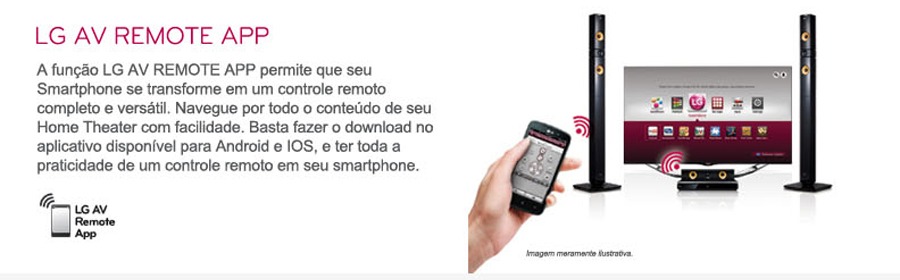 home theater lg bh7530wb controle remoto