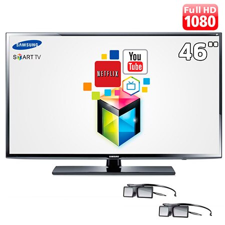 Smart Tv 3d Led 46 Full Hd Samsung Un46h6203 Com Funcao Futebol 240 Hz Clear Motion Rate Wi Fi E 2 Oculos 3d Smart Tv Pontofrio 1106137