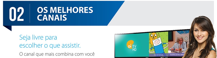 Receptor digital OI TV variedade canais