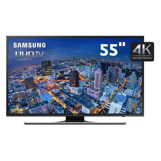 Smart TV LED 55" Ultra HD 4K Samsung 55JU6500 com UHD Upscaling, Quad