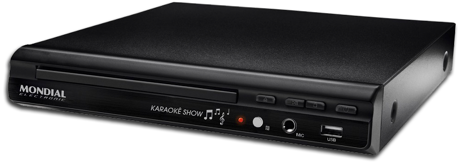 DVD Player Mondial D-20 com função karaokê DVD Player Mondial D-20 função karaokê