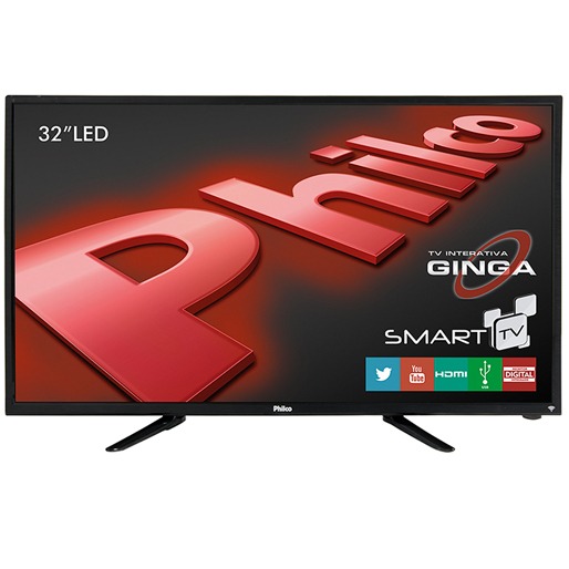 smart tv led hd philco usb