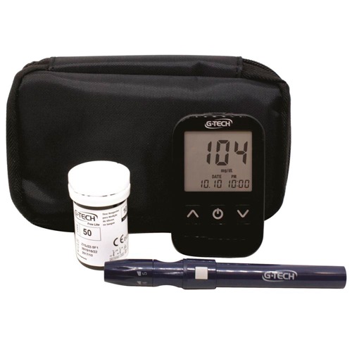 Toda amostra presente na tira é utilizada no teste kit medidor glicose g-tech free lite fast draw