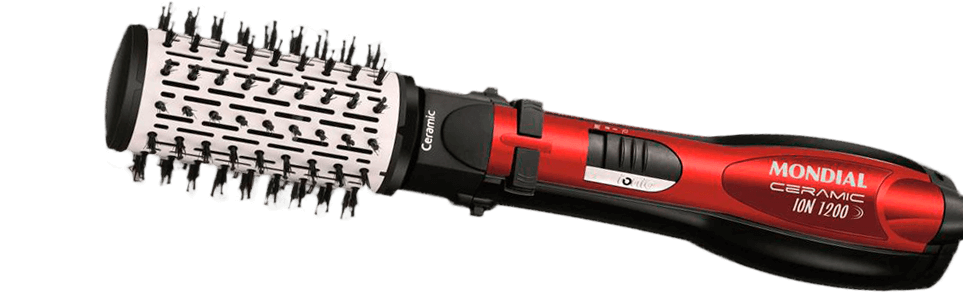 Escova Rotativa Mondial Ceramic Íon 1200W Escova Rotativa Mondial Ceramic Íon 1200W Vermelha