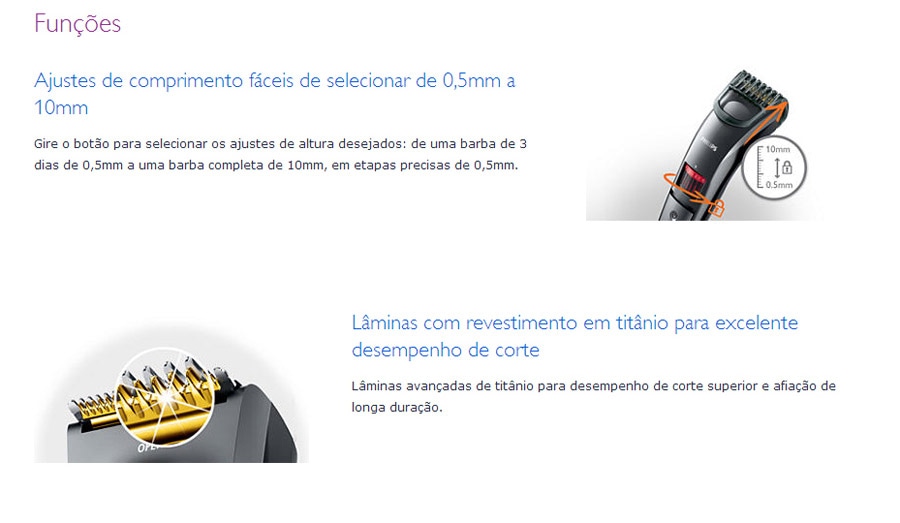 Selecione o Ajuste do Barbeador