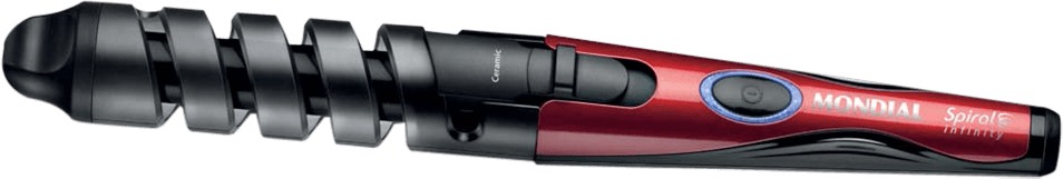 Modelador de Cachos Mondial Spiral Infinity EM-05 Modelador Cachos Mondial Spiral Infinity EM05 Vermelho Preto
