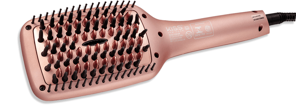 Escova Alisadora Kiss New York Gold Edition KSHB03BR Rosa Escova Alisadora Kiss New York Gold Edition KSHB03BR Rosa