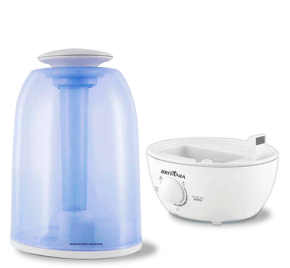 Vazão de névoa de 240g/h Umidificador Britânia BUD05B reservatório