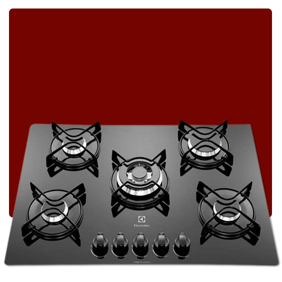 cooktop gás electrolux gc75v 5 bocas