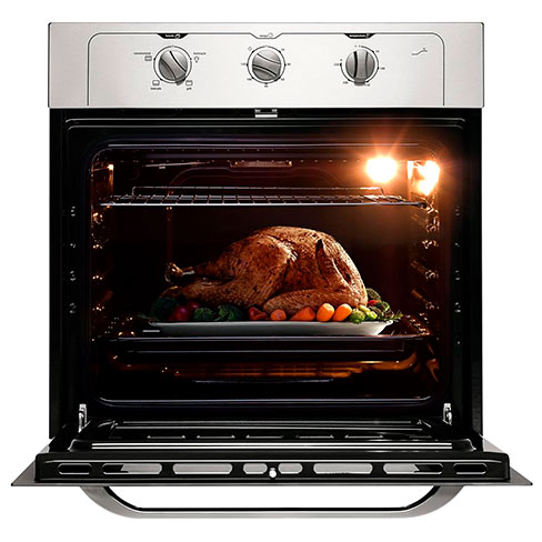 Capacidade de 70 litros forno embutir midea liva iluminação interna
