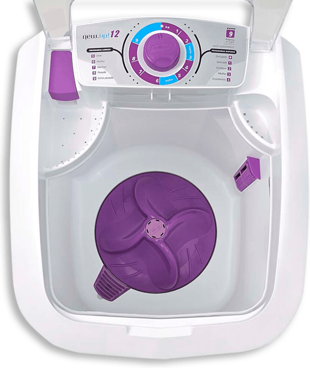 Turbilhonamento vertical Tanquinho Lava Roupas Newmaq 12 kg