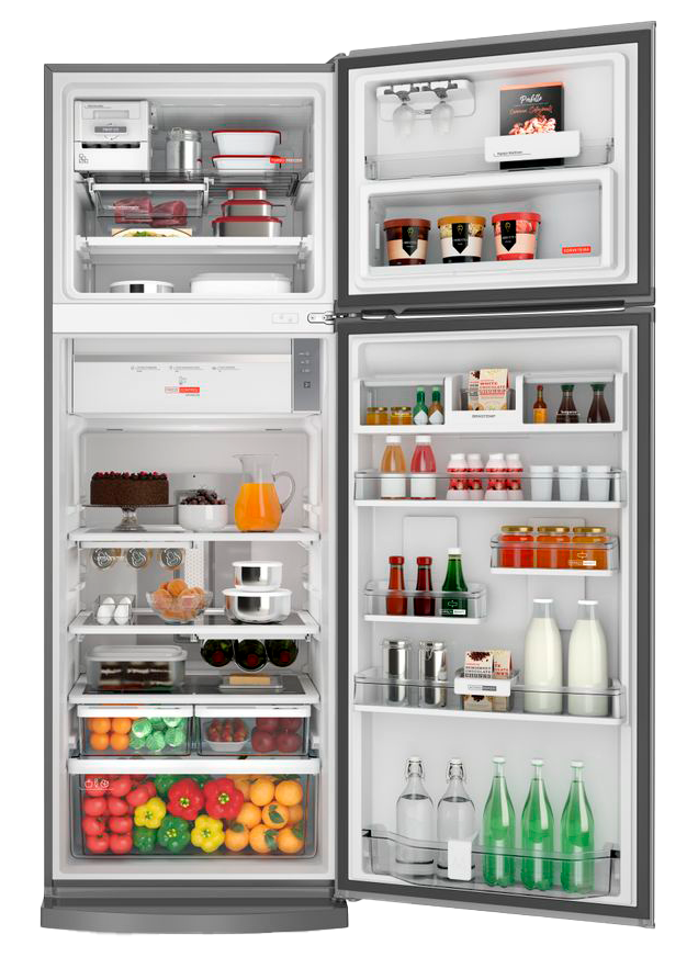 Recipiente portátil para o armazenamento do gelo Refrigerador Brastemp BRM59AK turbo ice medidas