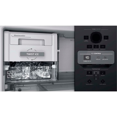 refrigerador brastemp inverse bre58ab twist ice