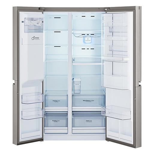 Temperatura ideal para os seus alimentos Geladeira LG Side by Side GS65SDN New Lancaste Sitema Door in Door