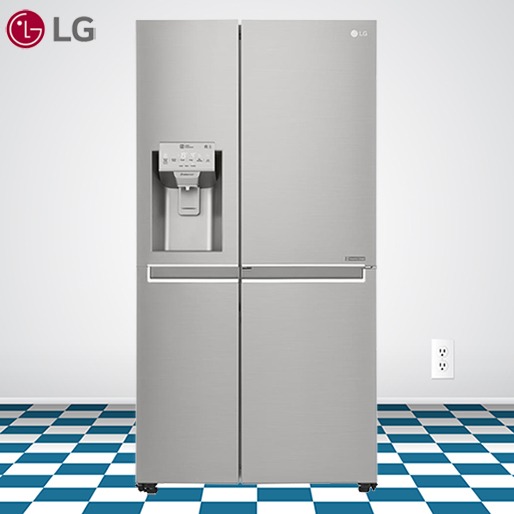 Alimentos e bebidas muito bem conservados e armazenados Refrigerador LG Side by Side GS65SDN New Lancaste Painel Touch