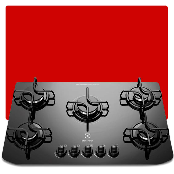 cooktop gás electrolux gc70v 5 bocas
