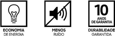 economia, menos ruído, durabilidade