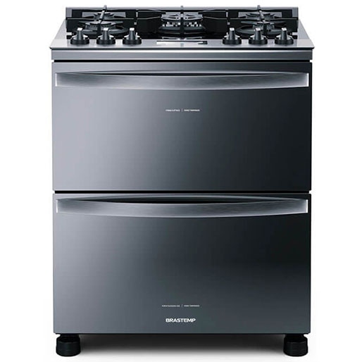 Fogão Brastemp BFD5VCR Duplo Forno 5 Bocas Fogão Brastemp BFD5VCR Duplo Forno 5 Bocas