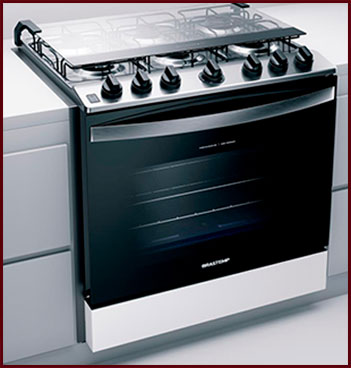 Fogão de Embutir Brastemp BYS6NCB 6 Bocas Fogão de Embutir Brastemp BYS6NCB 6 Bocas