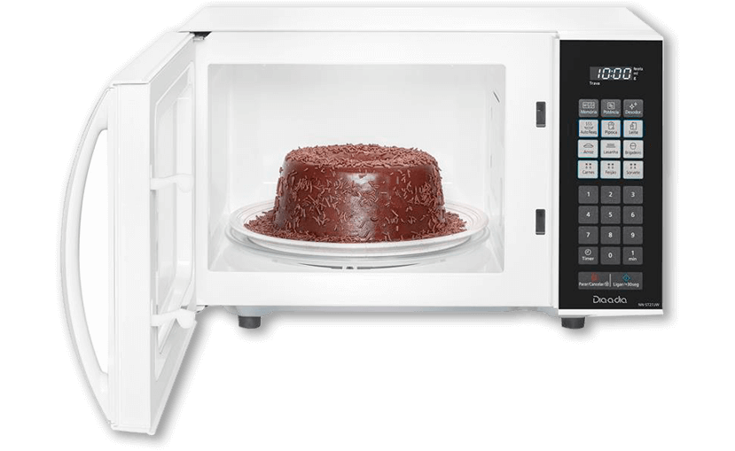 Puxador anatômico Forno Micro-ondas Panasonic Dia a Dia NNST27JW