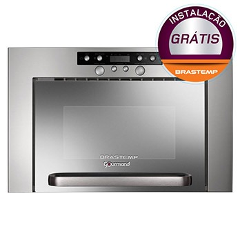 forno de micro-ondas para embutir Brastemp Gourmand BME25BR