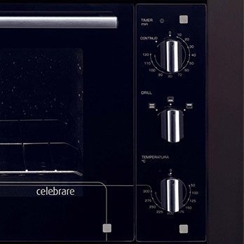Forno de Embutir Elétrico Mueller Celebrare controle painel botões