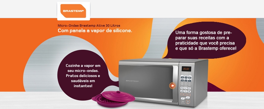 Forno de micro-ondas Brastemp BMA30 Cinza