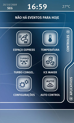Controles do Refrigerador