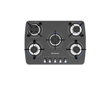 O cooktop a gás 5 bocas Continental Decore CTGCT070E50GL