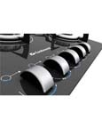 Detalhe do cooktop a gás 5 bocas Continental Decore CTGCT070E50GL