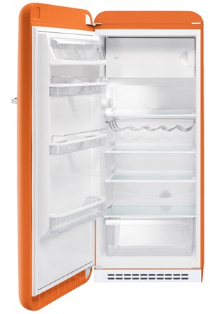 Geladeira Smeg Laranja Gavetão