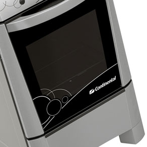 fogão Continental 4 bocas Novitá FGCT004PN Inox painel