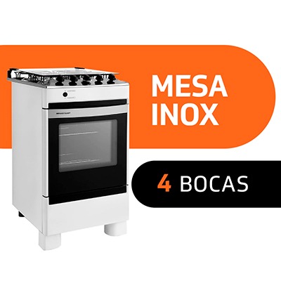 Fogão Brastemp Forno 61,5L Tecnologia Cleartec