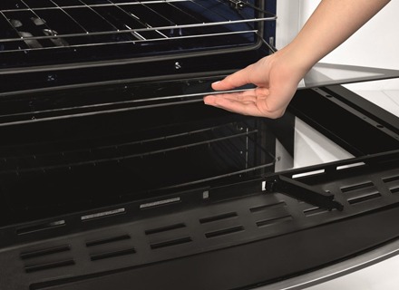 Vidro removível e forno com grill removível
