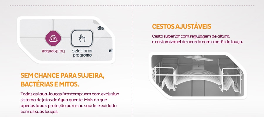 Lava-Louças Brastemp com Jato de Água Quente