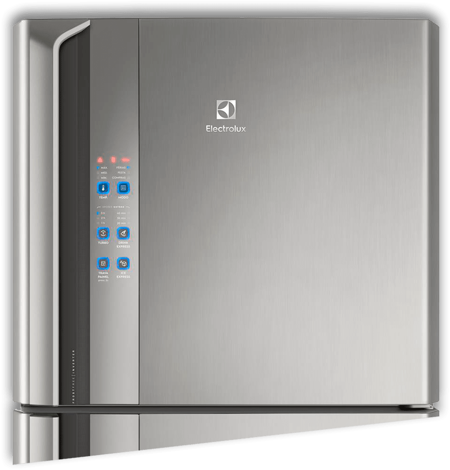 Compartimento para produção de gelo, sem mistura de odores Refrigerador Electrolux IF55S prateleiras retráteis reversíveis