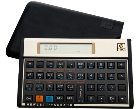 Calculadora Financeira HP 12C Gold - Visor LCD de 1 linha, 10 dígitos e outros componentes