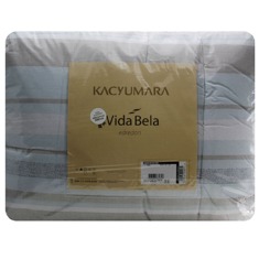edredom casal Kacyumara Vida Bela Geométrico 200 Fios Mazzo embalagem